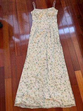 Vintage White House Black Market Beaded Silk Dress